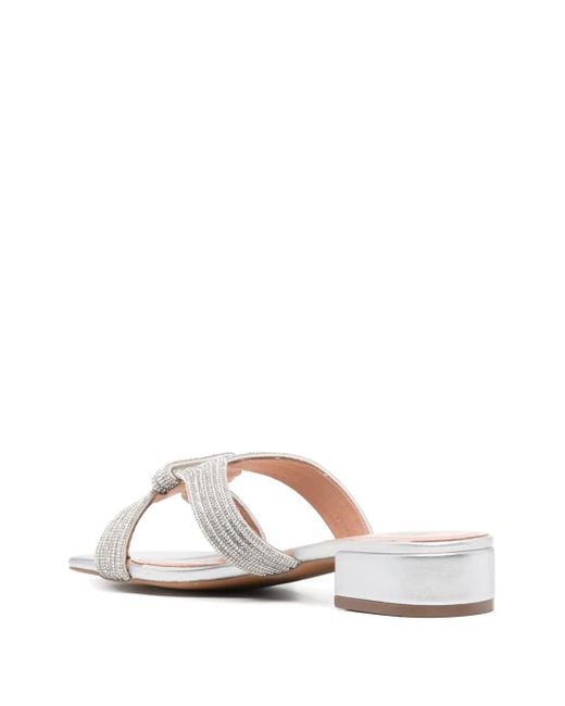 Bibi Lou White Sloan Flat Sandals