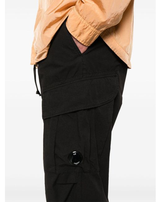 Pantalones cargo con detalle Lens C P Company de hombre de color Black