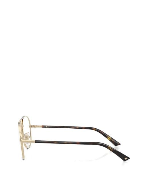 Jimmy Choo White Pilot-Frame Glasses