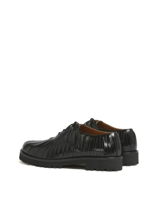 Marni Black Lace Up Leather Shoes for men