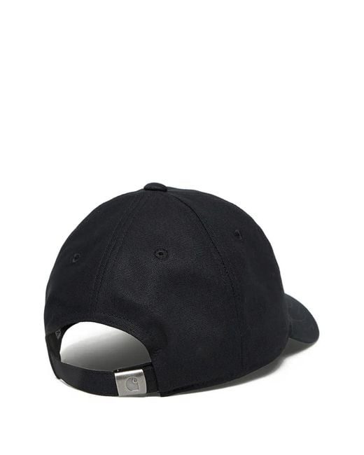 Carhartt Black Scrip Canvas Baseball Cap