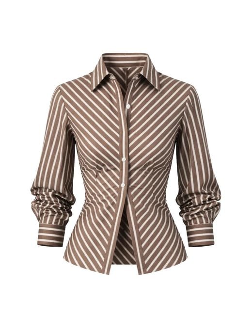 Hevron Gray Drexel Striped Shirt