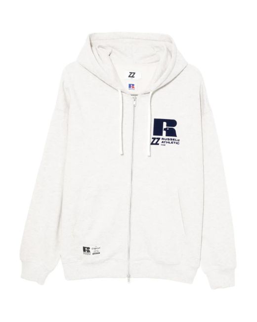Izzue X Russell Athletic Hoodie Mit Logo-Stickerei in White für Herren