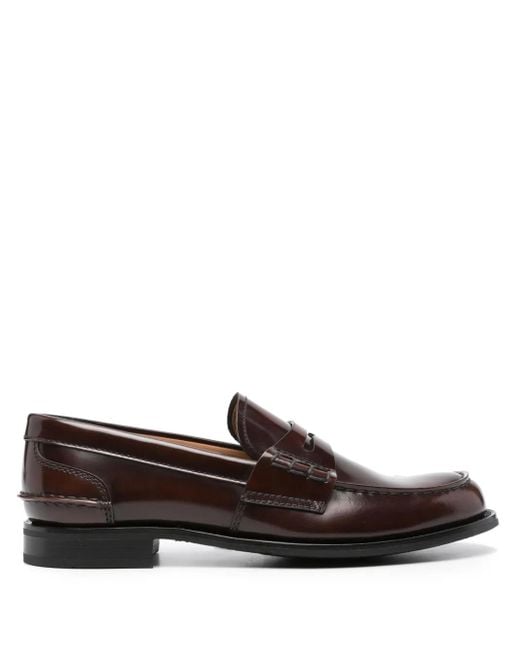 Church's Brown Pembrey W5 Polished Fum㨠Loafer