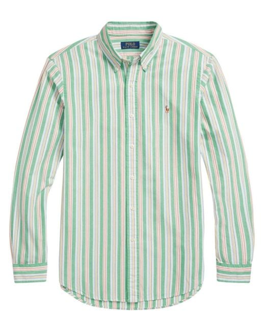 Polo Ralph Lauren Hemd mit Längsstreifen in Green für Herren
