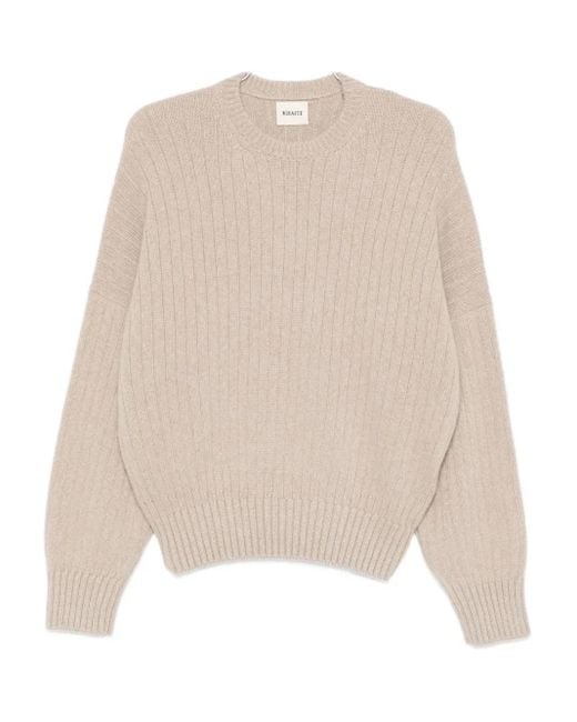 Khaite Geribbelde Sweater in het Natural
