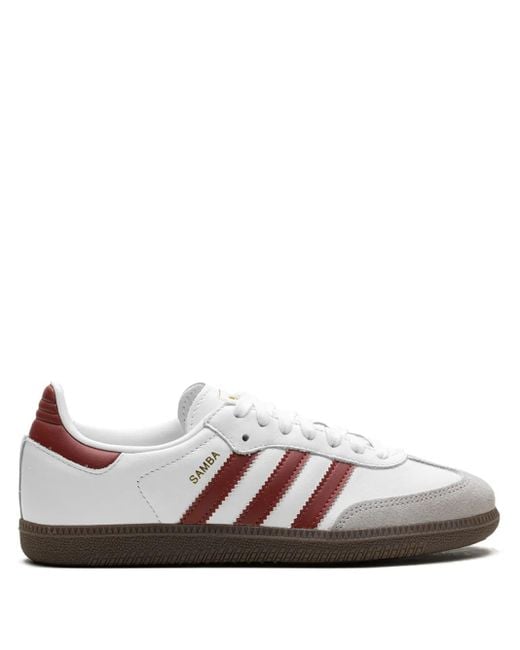 Adidas Weiße schnürsneaker mit signature-streifen in Brown für Herren