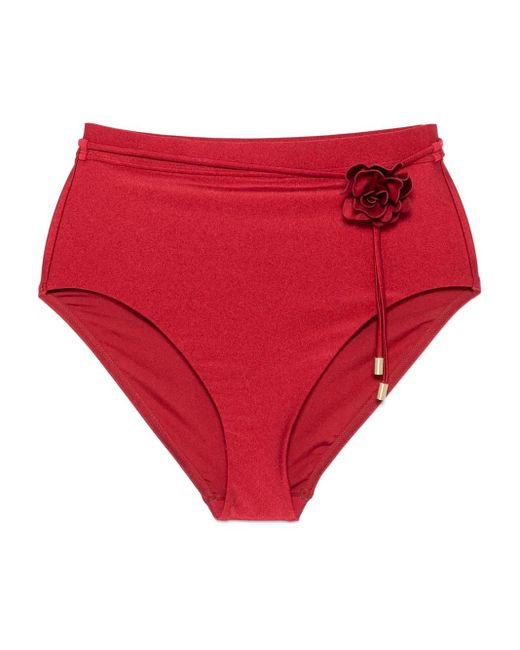 Zimmermann Red Cascadian Flower Bikini Bottoms