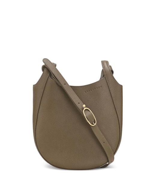 Longchamp ル フローネ レザーショルダーバッグ S Green