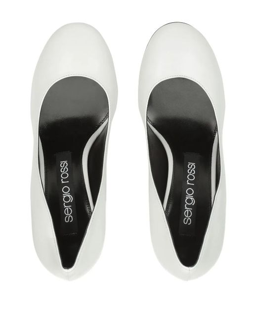 Sergio Rossi White Pumps Leather