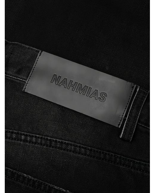 NAHMIAS Black Beaded Sun Jeans for men