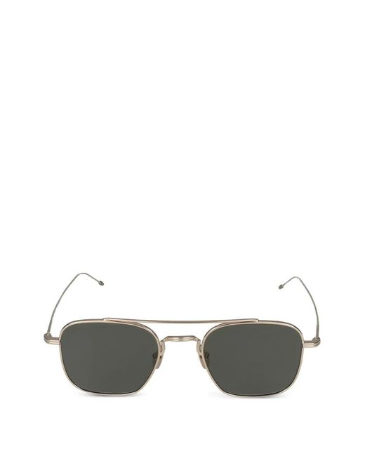 Thom Browne Gray Geometric-Frame Sunglasses