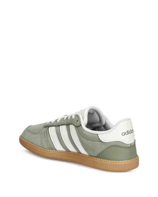 Adidas White Breaknet Sleek Lace-Up Sneakers
