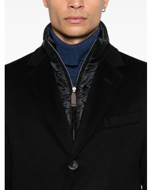 Herno Mantel mit abnehmbarem Futter in Black für Herren