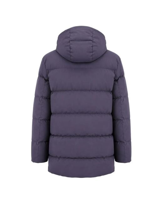 Paul & Shark Purple Down Jacket for men
