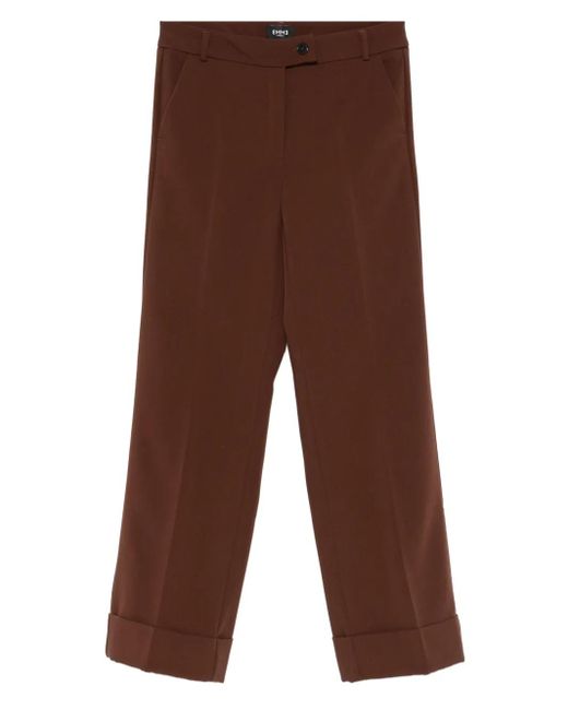 Marella Pantalon Met Cuffs in het Brown