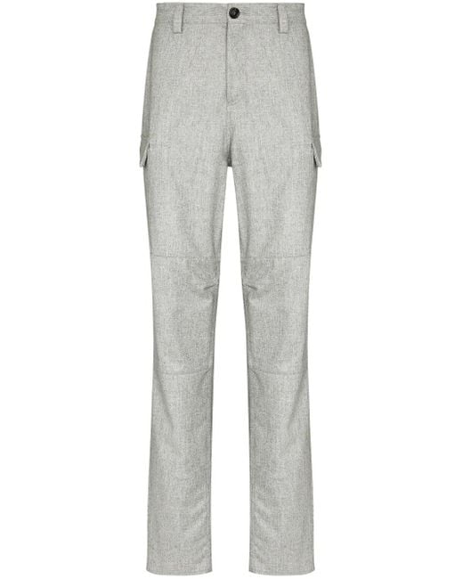 Pantalon En Laine À Poches Cargo Brunello Cucinelli pour homme en coloris Gray