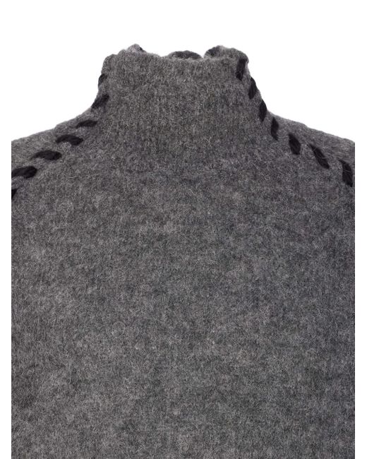 Thom Krom Gray High-Neck Sweater for men