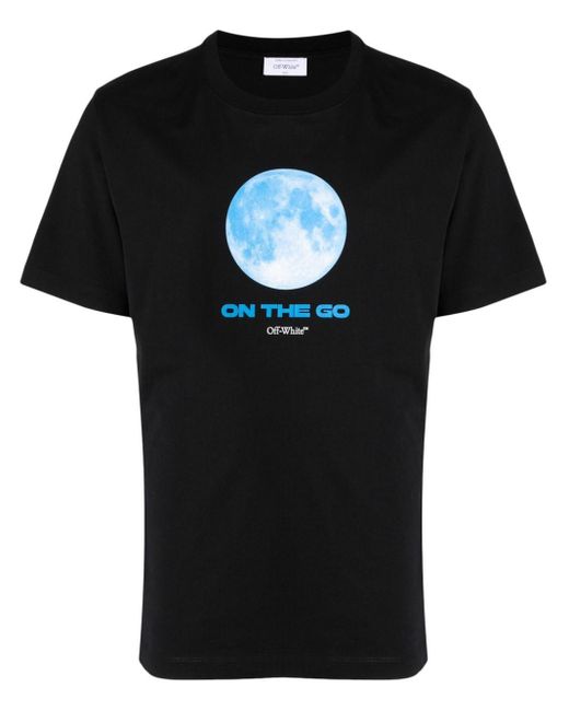 メンズ Off-White c/o Virgil Abloh On The Go Moon Tシャツ Black