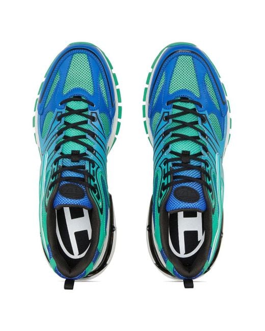 DIESEL Blue S-Serendipity Pro-X1 Panelled Sneakers for men