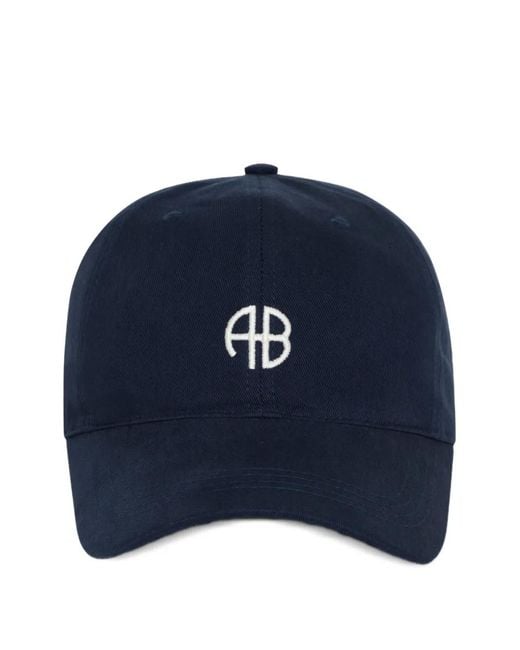 Anine Bing Blue Jeremy Baseball Cap Ab