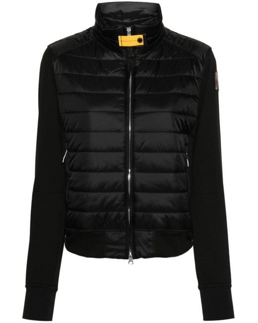 Parajumpers Black Rosy Panelled-design Jacket