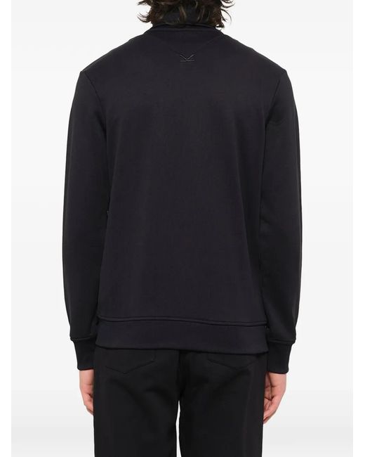 KENZO Blue Logo-Patch Track Jacket for men