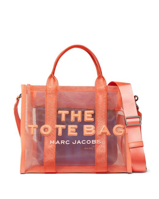 Marc Jacobs Orange Medium The Mesh Tote Bag
