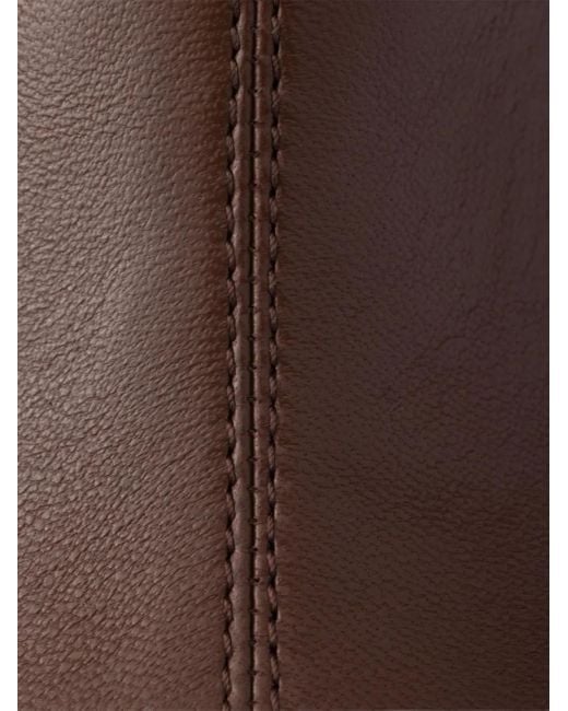 Prada Brown 35Mm Logo Zip Boots