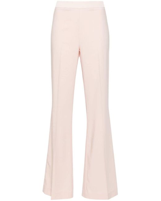 D.exterior Pink Mid-rise Flared Cady Trousers