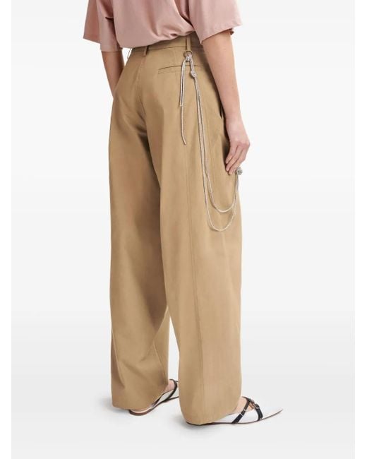 Pantalones Hoek ajustados Essentiel Antwerp de color Natural