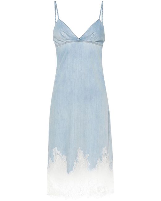 DIESEL Blue De-Rude-S Camisole-Kleid