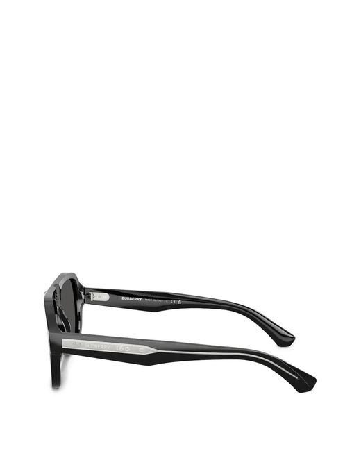 Burberry Black Pilot-Frame Sunglasses for men