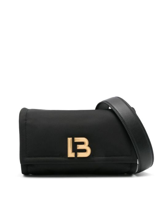 Bimba Y Lola Black Medium Logo-plaque Shoulder Bag