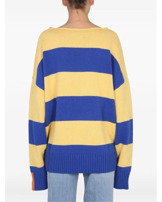 RIGHT FOR Blue Striped Sweater