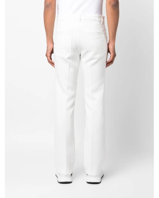 Pantalones bootcut de vestir Courreges de hombre de color White