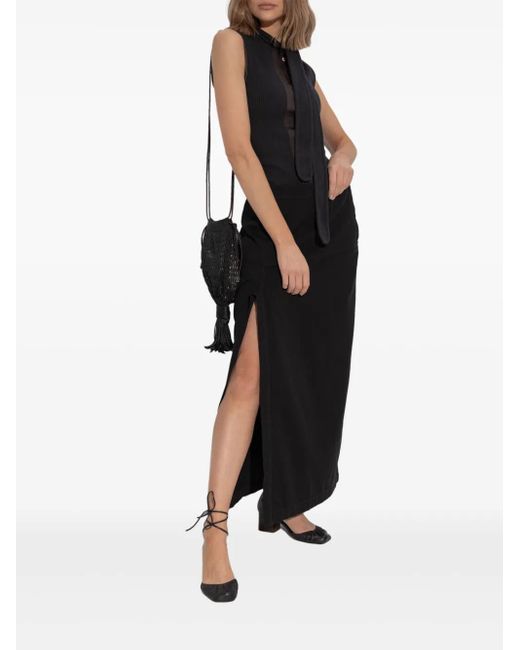 Lemaire Black Klassischer High-Waist-Rock