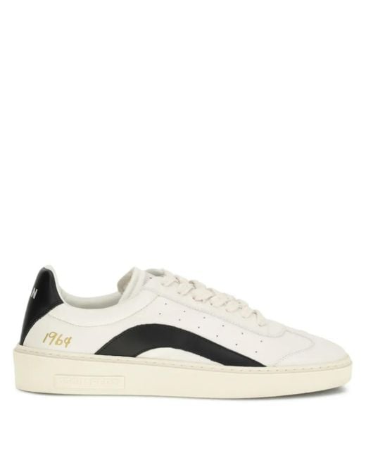 DSquared² Natural Rider Leather Sneakers for men