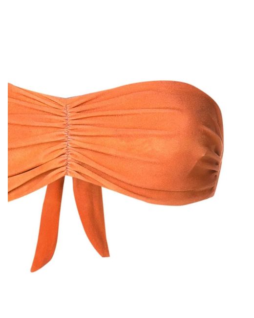 Top de bikini Venet palabra de honor Clube Bossa de color Orange