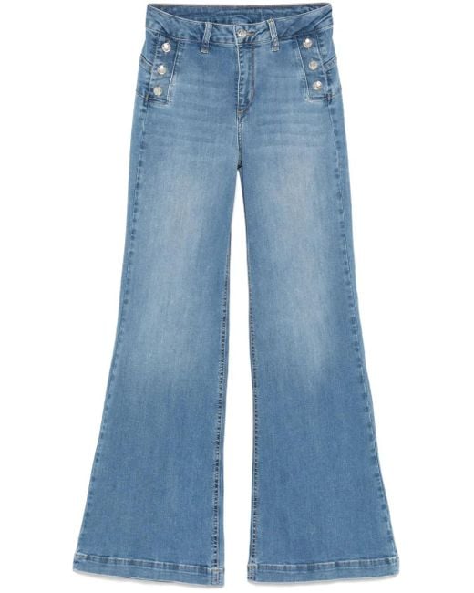 Jean À Coupe Évasée Liu Jo en coloris Blue