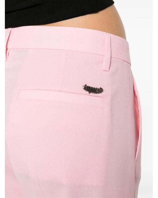 DSquared² Pink Tapered Tailored Trousers