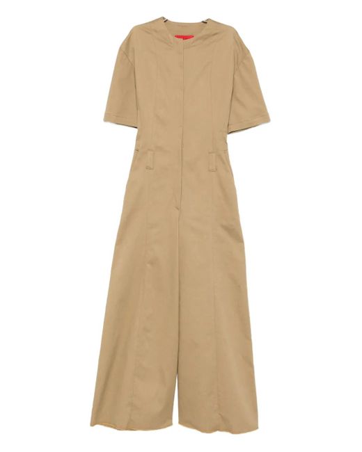 Thelatest Natural Short-Sleeve Jumpsuit