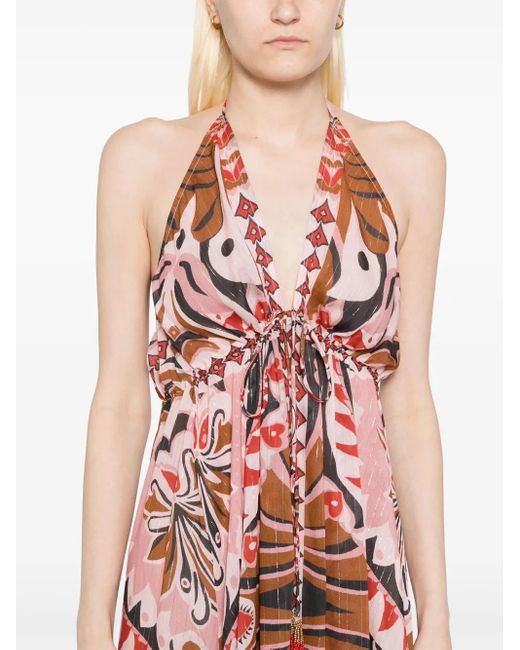 Farm Rio Red Pineapple Jewellery Kleid