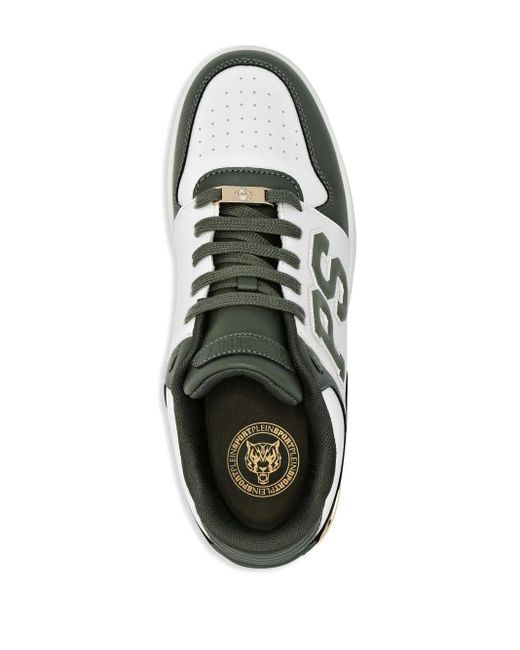 Sneakers Con Design A Inserti di Philipp Plein in Green