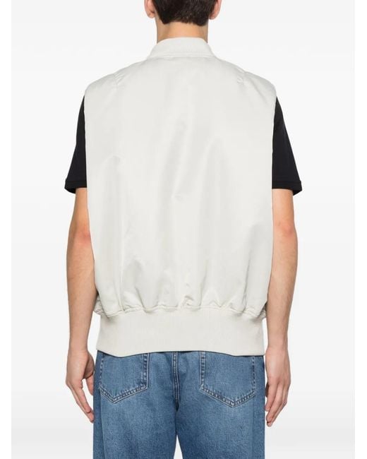 Alpha Industries White Ma-1 Heritage Sleeveless Jacket for men
