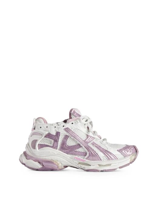 Balenciaga White Runner Glitter Trainers