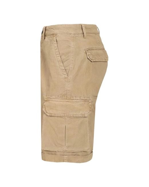 Al Duca D'aosta Natural Washed Cargo Shorts for men