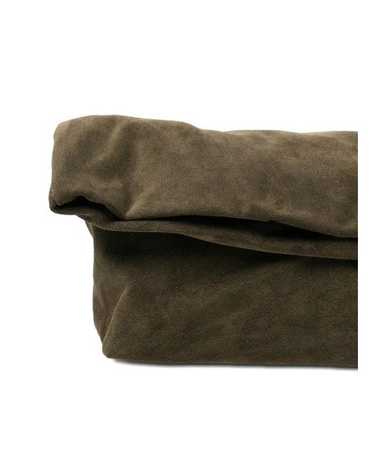 ViCOLO Gray Roll-Top Clutch Bag