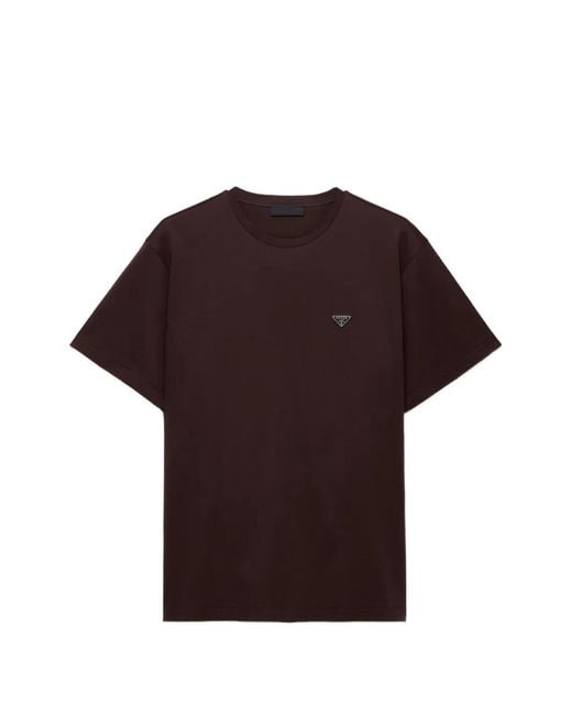 Prada Red Cotton T-Shirt for men