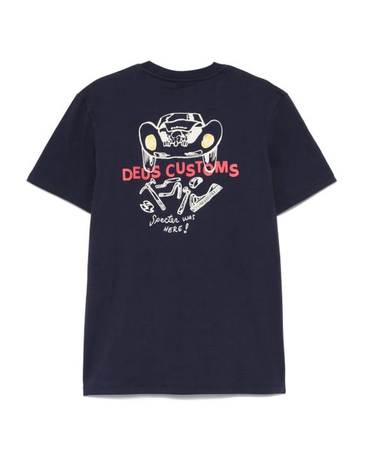 Deus Ex Machina Blue X Specter Design Workshop T-Shirt for men